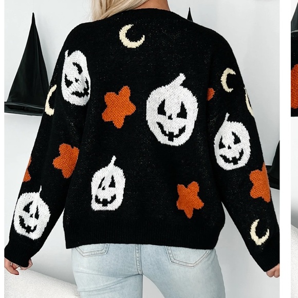 New Mythical Nights Halloween Print Sweater - Picture 2 of 3